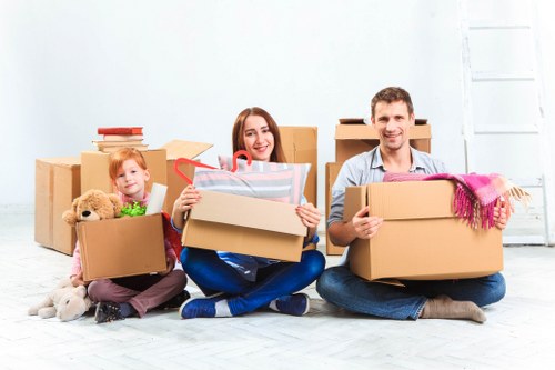 London removals team handling a flat or office move