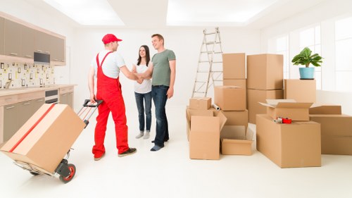 Careful packing and transport for a London move