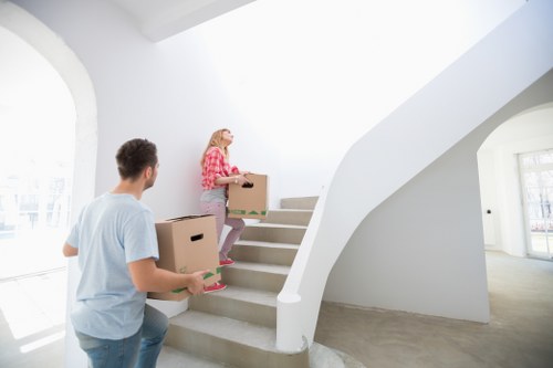 Local removals team planning access and parking for a London property move