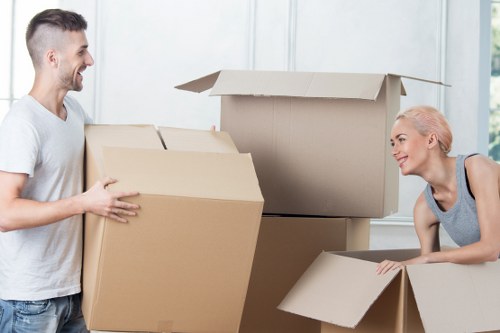 Commercial removal van service for an office move in London
