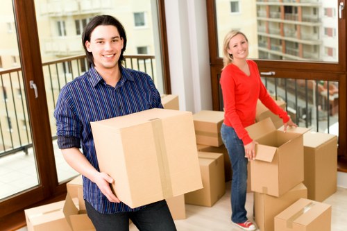 Local office relocation team managing access and loading challenges